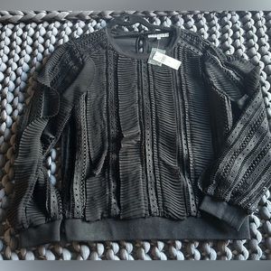 NWT from Anthropologie - beautiful black blouse